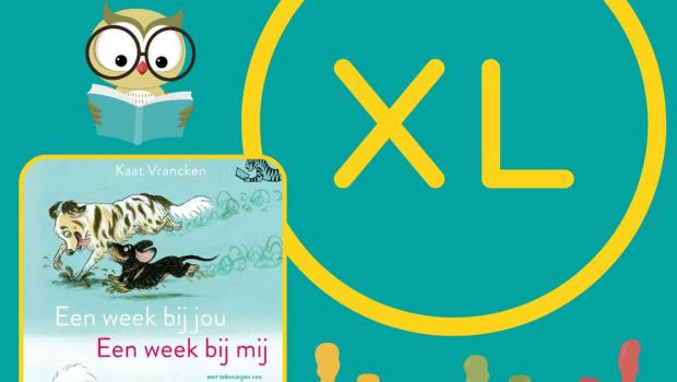 Voorlezen XL: Een week bij jou, een week bij mij © bib Bree